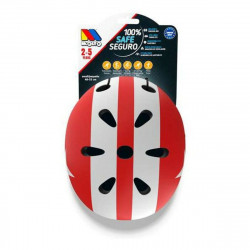 Casco Infantil Moltó Blanco Rojo 48-53 cm