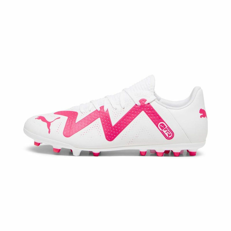 Botas de Fútbol para Adultos Puma Future Play MG Blanco Fucsia