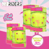 Set de Protección Deportiva Colorbaby Neon Cali Vibes Amarillo (4 Unidades)