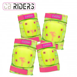 Set de Protección Deportiva Colorbaby Neon Cali Vibes Amarillo (4 Unidades)