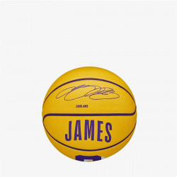 Balón de Baloncesto Wilson NBA Player Icon Mini Lebron Amarillo Talla única