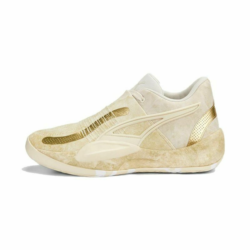 Zapatillas de Baloncesto para Adultos Puma Rise NITRO Dorado Beige