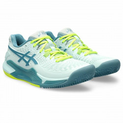 Zapatillas de Tenis para Mujer Asics Gel-Resolution 9 Clay Aguamarina