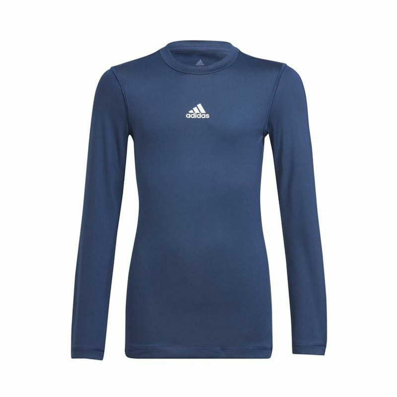 Camiseta de Fútbol de Manga Corta para Niños Adidas Techfit Azul