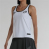 Camiseta de Tirantes Mujer Bullpadel Lugar Pádel Blanco