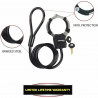 Cable con candado Master Lock Negro