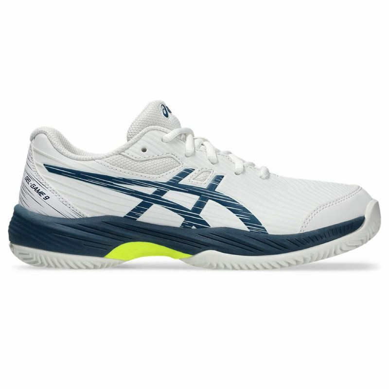 Zapatillas de Tenis para Niños Asics Gel-Game 9 Gs Clay/Oc Blanco