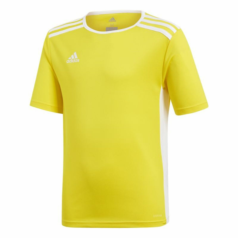 Camiseta de Fútbol de Manga Corta para Niños Adidas Entrada 18 Amarillo