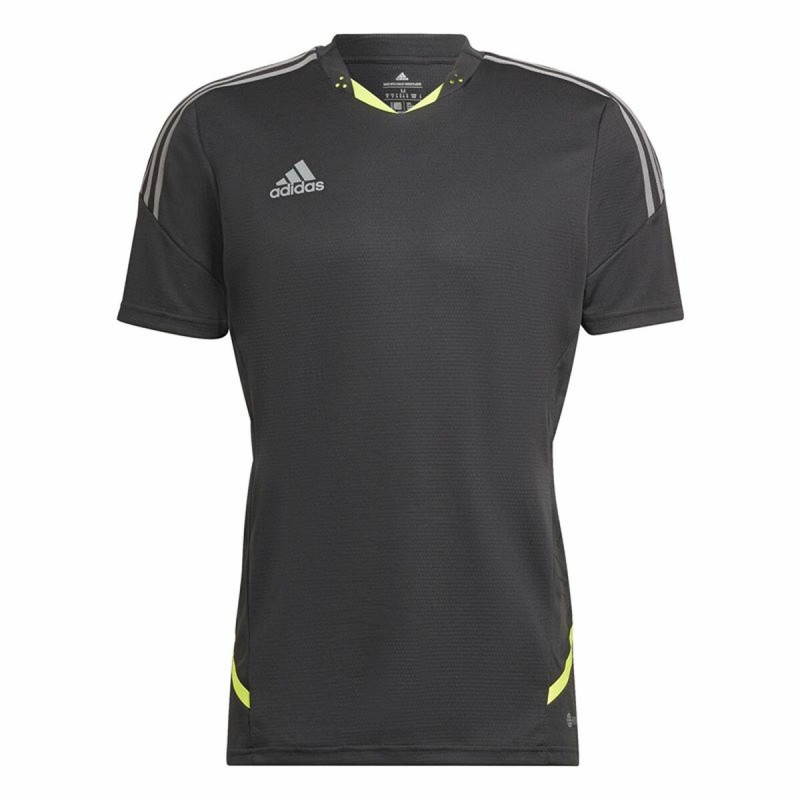 Camiseta de Fútbol de Manga Corta Hombre Adidas Con22 Negro