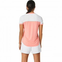 Camiseta Deportiva de Manga Corta Asics Court Rosa Tenis