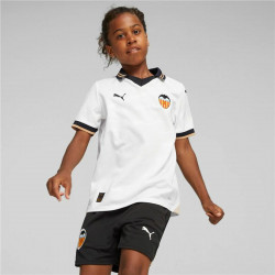 Camiseta de Fútbol de Manga Corta para Niños Puma Valencia.C.F Blanco