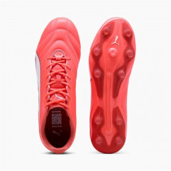 Botas de Fútbol para Adultos Puma King Pro Fg/Ag Rojo