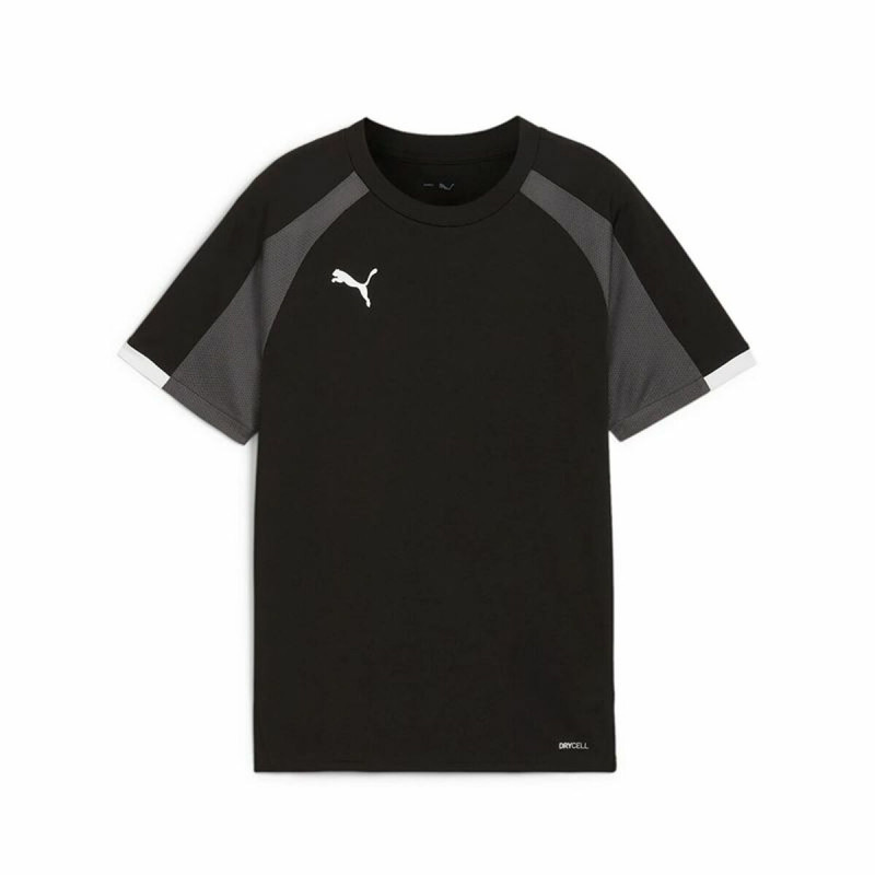 Camiseta de Fútbol de Manga Corta para Niños Puma Individualliga Negro