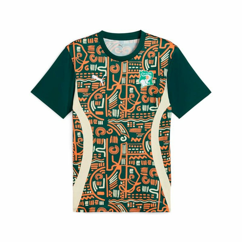 Camiseta de Fútbol de Manga Corta Hombre Puma Cote d'Ivore Prematch Ss Verde